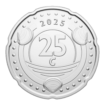 25 cent Caribische Gulden Cg 0,25 Curacao