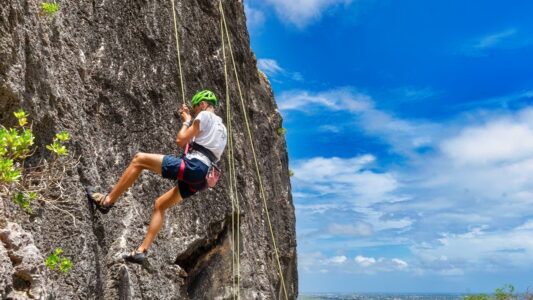 Rots klimmen Curacao Tafelberg